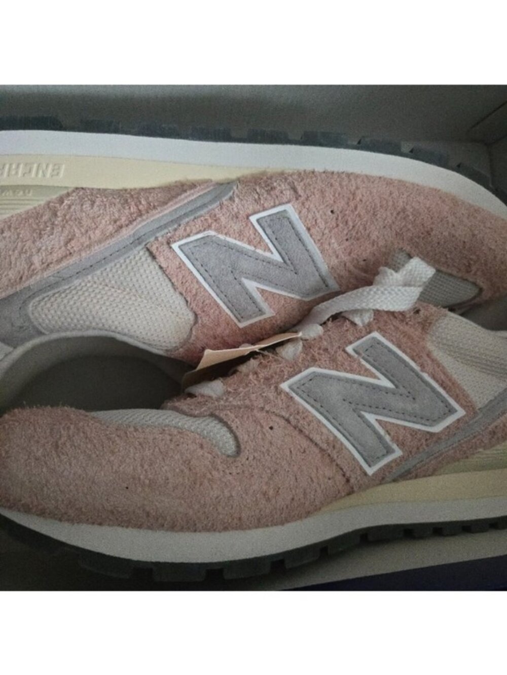 New Balance 996 Made in USA Men 9 Pink Haze Suede Encap 0926 - Picture 6 of 7